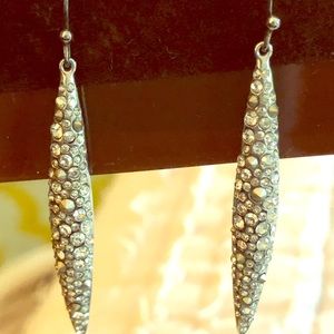 Diamond drop earrings